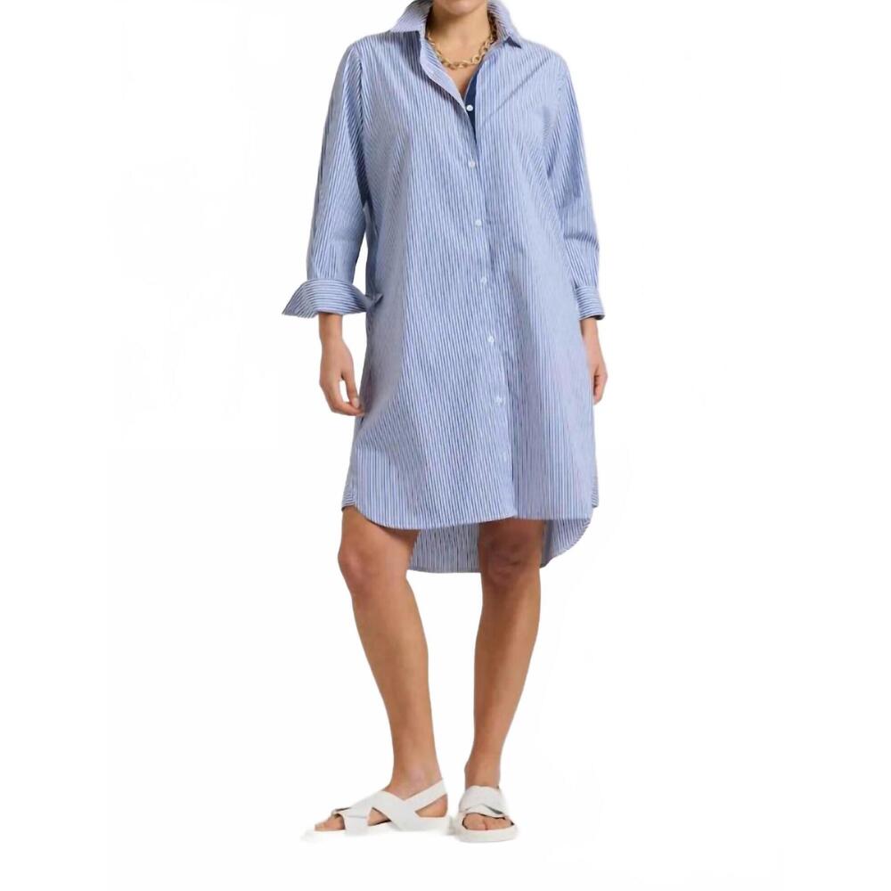NEW SHIRTY classic shirt dress in blue